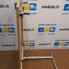 120*60cm Ąžuolo Lukšto Sulankstomas Stalas Su Chromuotomis Kojomis, Švedija