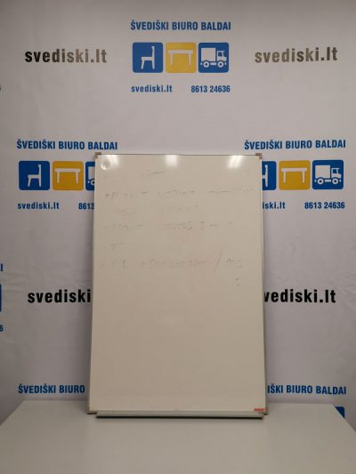 Švediški lt. Esselte Balta Magnetinė Lenta 90x60 cm Su Aliuminiu Rėmu, Švedija