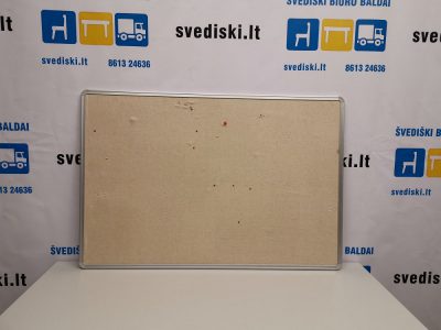 Švediški lt Skelbimų Lenta Su Audiniu 92x62 cm ir aliuminiu rėmu, Švedija