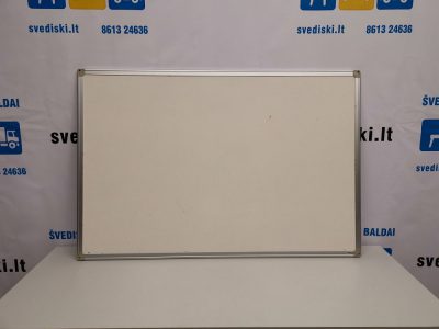 Švediški lt. Balta magnetinė lenta su suapvalintais kampais ir aliuminiu rėmu Švedija