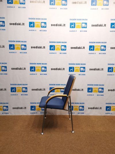 Švediški.lt Martela Mėlyna Lankytojo Kėdė Su Porankiais, Švedija