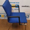 Švediški.lt Mėlyna Lankytojo Kėdė Su Chromo Rėmu, Švedija