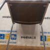 Mėlyna Lankytojo Kėdė Su Chromuotu Rėmu Ir Buko Porankiais, Švedija