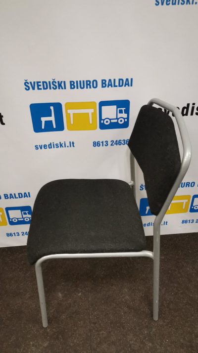 Švediški.lt Ikea Sarna Juoda Lankytojo Kėdė Su Pilku Rėmu, Švedija