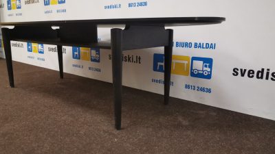 Švediški.lt Ikea Stockholm Juodas Stalas Su Lentyna, Švedija