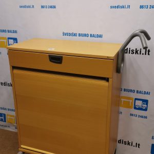 svediski.lt Kinnarps Buko Spintelė Su Žaliuze Ir Tvirtu Stalčiumi Ant Ratukų, Švedija