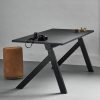 K2 Baltas Elektra Reguliuojamas Stalas Su 120x60 cm Stalviršiu, Danija