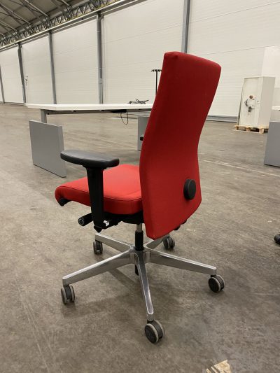 Interstuhl Raudona Biuro Kėdė Su 4 D Porankiais, Vokietija