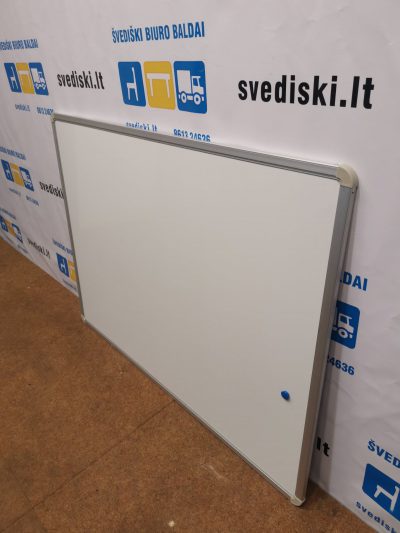 Balta Magnetinė Lenta 120cm Pločio, Švedija