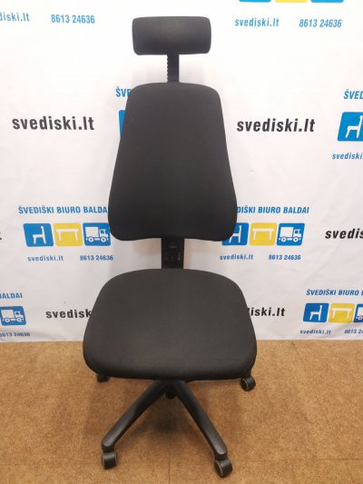 Lanab Design Juoda Biuro Kėdė Su Galvos Atrama, Švedija