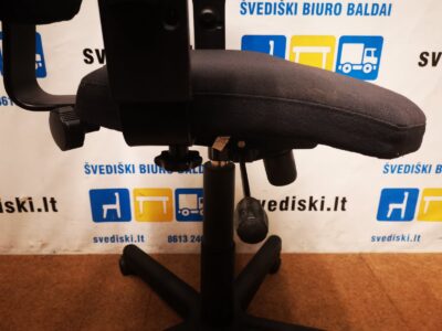 Edsbyn Ullmanstolen Juoda Ergonomiška Biuro Kėdė Su Aukšta Nugaros Atrama, Švedija