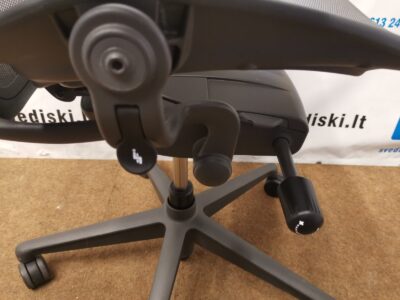 Herman Miller Aeron Remastered Grafito Biuro Kėdė B Dydžio Su 3D Porankiais, Vokietija
