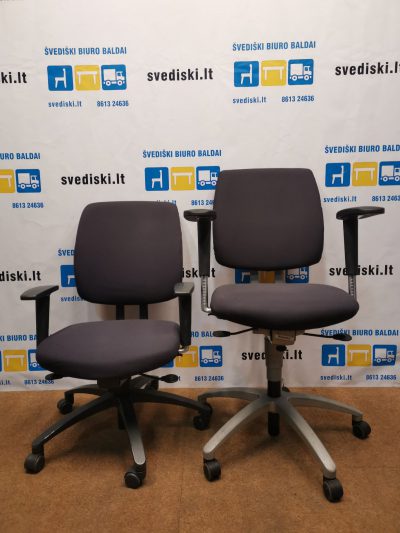 Drabert By Samas Tamsiai Mėlyna Ergonomiška Biuro Kėdė Su 3D Porankiais, Švedija