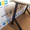 NAUJAS K2 Juodas Elektra Reguliuojamas Mechanizmas Su Klevo 180x80cm Stalviršiu, Danija