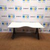 NAUJAS K2 Juodas Elektra Reguliuojamas Mechanizmas Su Šviesiai Pilku 160x85cm Stalviršiu, Danija