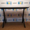 NAUJAS K2 Juodas Elektra Reguliuojamas Mechanizmas Su Baltu 180x80cm Stalviršiu, Danija