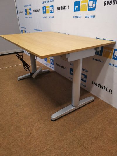 Ikea Galant Elektra Reguliuojamas Stalas Su LMDP 120x80cm Stalviršiu, Švedija