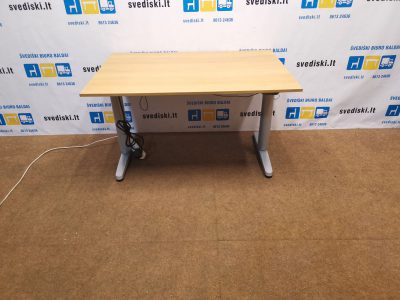 Ikea Galant Elektra Reguliuojamas Stalas Su LMDP 120x80cm Stalviršiu, Švedija