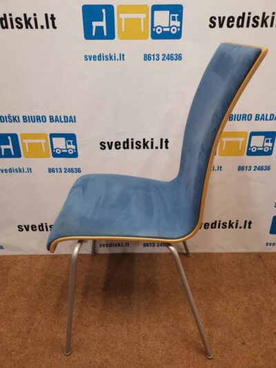Melsva Lankytojo Kėdė Su Alcantara Audiniu Ir Pilku Metaliniu Rėmu, Švedija