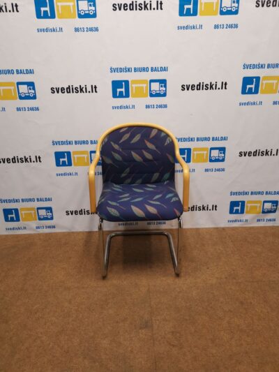 Tua Tibro Marga Lankytojo Kėdė Su Chromuotu Rėmu Ir Buko Porankiais, Švedija