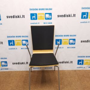 Mod Art Design Kėdė Su Juodu Audiniu Ir Porankiais, Švedija