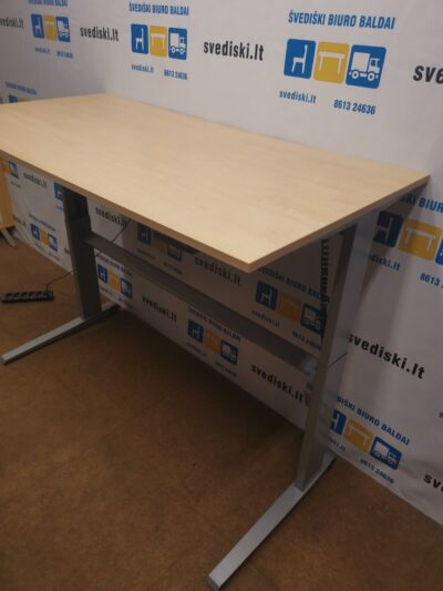 Elektra Reguliuojamas Stalas Su Klevo LMDP 160x80cm Stalviršiu, Švedija