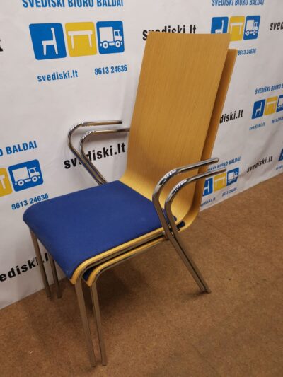Mitab Kėdė Su Mėlynu Veltinio Audiniu, Švedija