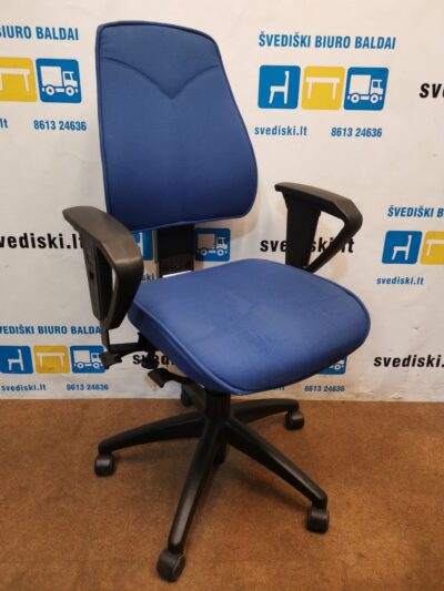 Kinnarps 6000 Free Float Mėlyna Biuro Kėdė Su Porankiais, Švedija