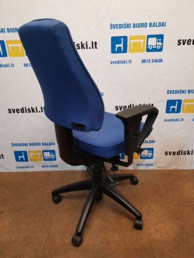 Kinnarps 6000 Free Float Mėlyna Biuro Kėdė Su Porankiais, Švedija