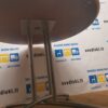 Apvalus Baltas Stalas Ø 105cm Su Pilka Viena Koja, Švedija