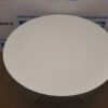 Apvalus Baltas Stalas Ø 105cm Su Pilka Viena Koja, Švedija