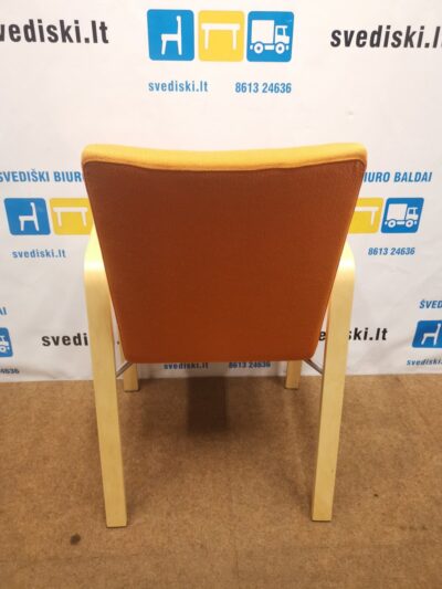 Skandiform Lankytojo Kėdė Su Oranžiniu Audiniu, Švedija