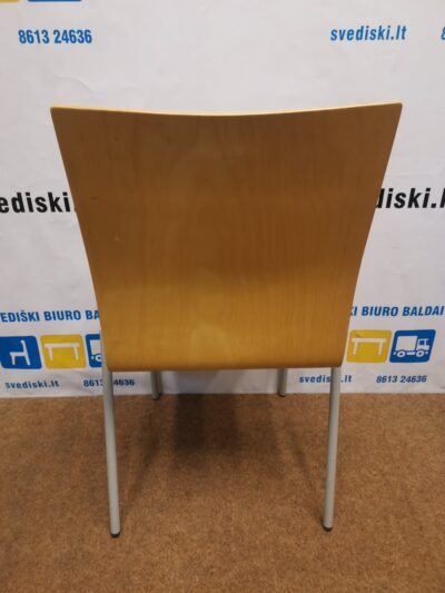 Klaessons Mėlyna Lankytojo Kėdė Su Beržo Nugaros Atrama, Švedija