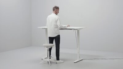 Ikea Galant Elektra Reguliuojamas Stalas Su Ąžuolo Stalviršiu 160x80cm, Švedija