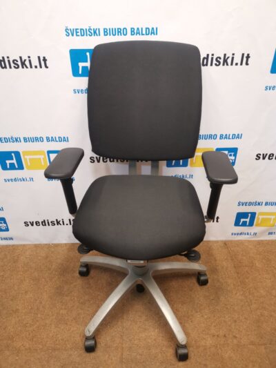 Drabert Entrada Juoda Ergonomiška Biuro Kėdė Su 3D Porankiais, Švedija