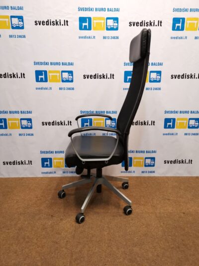 Ikea Markus Biuro Kėdė Su Natūralia Oda, Švedija