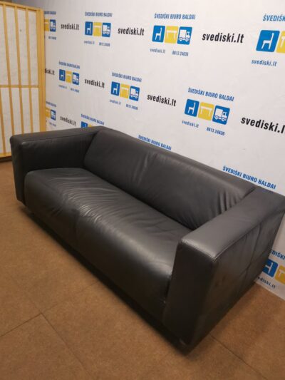 Juoda Sofa Su Eko Oda 177cm Ilgio, Švedija