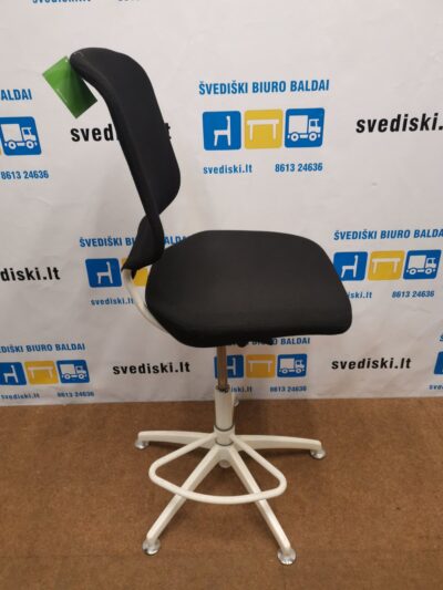 Savo Invite Aukšta Juoda Biuro Kėdė Su Kojų Atrama, Švedija