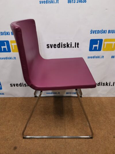 Ikea Bernhard Bordo Kėdė Su Natūralia Oda, Švedija