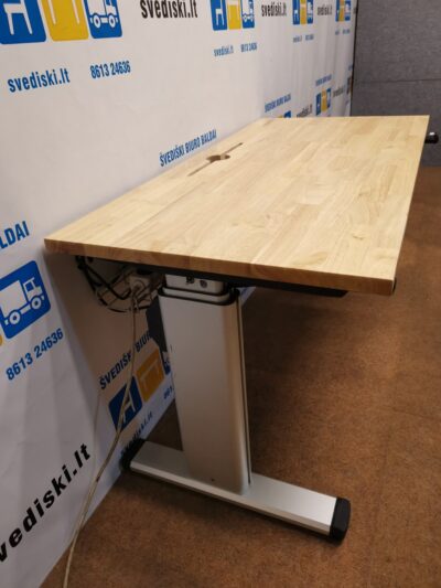 Actiforce Er-T-Go Pro 2 Aliuminis Reguliuojamo Aukščio Mechanizmas Su Medžio 122x60cm Stalviršiu, Švedija
