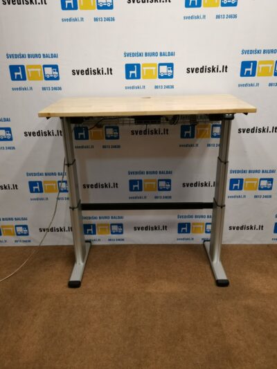 Actiforce Er-T-Go Pro 2 Aliuminis Reguliuojamo Aukščio Mechanizmas Su Medžio 122x60cm Stalviršiu, Švedija