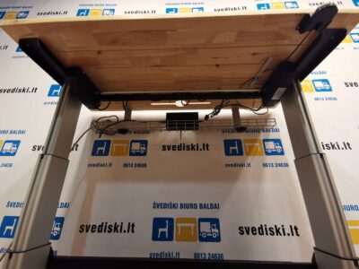 Actiforce Er-T-Go Pro 2 Aliuminis Reguliuojamo Aukščio Mechanizmas Su Medžio 122x60cm Stalviršiu, Švedija