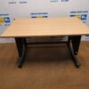 Ergonomiškas Juodas Reguliuojamo Aukščio Stalas Su LMDP 140x80cm Stalviršiu, Švedija