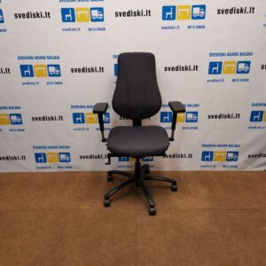 Savo Tamsiai Pilka Biuro Kėdė Su 5D Porankiais, Švedija