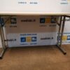 Sulankstomas Stalas Su Klevo 120x50cm Stalviršiu Ir Chromuotomis Kojomis, Švedija