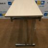 Sulankstomas Stalas Su Klevo 120x50cm Stalviršiu Ir Chromuotomis Kojomis, Švedija