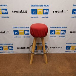 Martela Raudona Baro Kėdė Su Kojų Atrama, Švedija