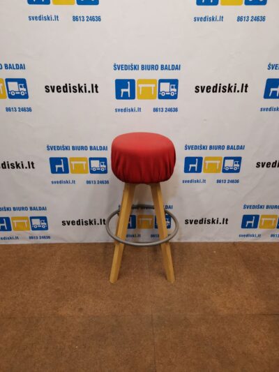 Martela Raudona Baro Kėdė Su Kojų Atrama, Švedija