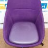 Offecct EZY Violetinė Kėdė Su Natūralios Odos Sėdyne, Švedija