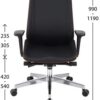 Ergonomiška Biuro Kėdė Su Eko Oda Ir Šviesiu Riešutmedžiu